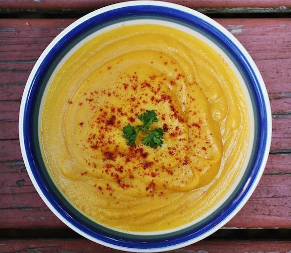 Roasted Butternut Squash and Cauliflower Soup