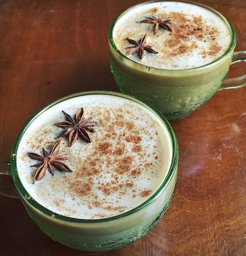Masala Chai with Coconut Whipped Cream